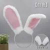 Diadema Orejas de Conejo Policía Decoración Fiesta Cosplay Orejas de Conejo Tocado Conejo de Felpa Orejas de Animal Realistas Accesorio para el Cabello