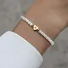 Estilo de Moda Transfronterizo Europeo y Americano Más Vendido Pulsera de 26 Letras Elegante Sencilla para Mujer Joyería de Mano Versátil para el Día a Día