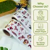 Rolo de Adesivos Cartoon de Gato e Cachorro Fofos para Journaling, Colagem, Copo de Água, Caderno, Decoração de Caixa de Presente, Adesivos Autocolantes Atacado