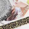 Suministro directo de fábrica banda elástica jacquard de leopardo banda elástica de leopardo cinturón elástico de ropa interior ajustado al cuerpo al por mayor