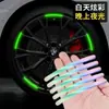 Comercio exterior transfronterizo superventas pegatinas fluorescentes para rines de coche pegatinas para cubos de rueda advertencia reflectante coche eléctrico motocicleta bicicleta pegatinas luminosas