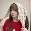 Turbante Lindo de Cachorro Estilo Japonés Pañuelo para la Cabeza con Protección Solar para Mujeres Salida de Verano Pañuelo Triangular Ins Pañuelo para el Cuello Estilo Francés Diadema para el Cabello para Fotos