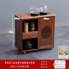 Armário de Despensa para Escritório em Madeira Maciça Móvel Dispensador Inferior de Água Chaleira Automática Integrada Armário com Bar de Chá Mesa de Chá Chinesa Armário Lateral