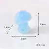 Micro-Paisaje de Musgo Setas Pequeñas Flockeadas Creativas Accesorios de Decoración DIY para Jardinería Paisajismo Mini Adornos de Resina