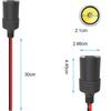 Base fêmea para isqueiro de carro 12v24v com tampa contra poeira 360 watts fio de cobre à prova d'água tomada de energia modificada carregador de carro