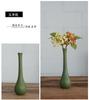 Jingdezhen vaso vintage verde flor seca decoração casa sala de estar quarto decoração novos ornamentos de cerâmica zen chinesa