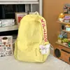 Mochila Estudiantil Fresca y Sencilla Estilo Japonés, Color Sólido, Ligera, Mochila de Viaje Estilo Bosque, Versión Coreana, Versátil para Hombres y Mujeres, Mochila para Laptop