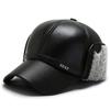 Sombrero de invierno para hombre de mediana edad y viejo, sombrero Lei Feng, orejeras, sombrero de algodón cálido para invierno para abuelo, anciano