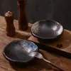 Bol de Sashimi estilo japonés transfronterizo Vajilla Comercial de Cerámica Creativo Bol de Verduras Tinta Salpicada Bol Salah Vintage Bol de Postre Bol para el Hogar