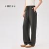 Pantalones Sabre para Mujer Otoño e Invierno Nuevos Pantalones de Cordón de Terciopelo con Diseño de Copo de Nieve de Aguja Gruesa Cómodos Cálidos Sueltos Versátiles Pantalones Casuales