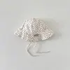 Chapéu de Bebê Coreano Qiunan Primavera e Outono Novo Estilo Proteção Solar Chapéu Bucket para Menina Bebê Chapéu de Pescador para Bebê