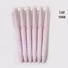 Caneta branca pequena de pincel, alto valor de cor, secagem rápida, caneta ST, caneta gel de pressão, caneta esferográfica preta japonesa para estudantes