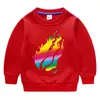 Suéter de terciopelo Prestonplayz ropa de invierno para niños bebé engrosado cálido terciopelo de zorro plateado otoño e invierno cuello redondo top moda