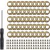 50 piezas de juego de abrebotellas de hierro con destornillador de tornillo abrebotellas de comercio exterior reforzado niquelado accesorios plateado bronce