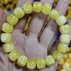 Pulseira de cera de abelha amarela âmbar puro otimizado antigo anel único mel completo frango amarelo masculino e feminino russo âmbar balde contas mel