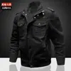 Aliexpress Amazon Outono e Inverno Novo Casaco Masculino Estilo Militar de Algodão Roupa de Trabalho Tamanho Grande Moda Masculina 9931