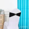 Respaldo de Silla Flor Lazo Hebilla de Corazón Hotel Boda Banquete Decorativo Elástico Sin Nudo Aro Decoración Silla de Boda