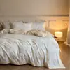 Contador sin conexión 60 algodón grueso lijado cuatro piezas algodón retro flores rotas francesas sábanas de cama otoño e invierno funda de edredón