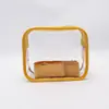 Bolsa de Ombro Colorida com Zíper Impermeável Bolsa de Armazenamento Transparente em PVC para Mulheres Bolsa Transparente Portátil para Uso Externo