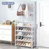 Sapateira Simples para Quarto Dormitório Porta Sapateira e Porta-Chapéus Corredor Sapateira Rack de Armazenamento Multifuncional Dropshipping