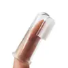 Herramienta de limpieza dental para gatos y perros, cepillo de dedo de silicona con juego de pasta de dientes, cepillo de dedo suave para limpieza dental de mascotas
