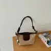 Otoño e invierno, bolso de hombro para mujer elegante y versátil con una textura retro de gamuza, con un diseño de estampado de leopardo, perfecto para uso casual y para ir al trabajo.