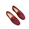 Sapatos Mocassins JMW de Couro Genuíno Camurça Reversa Tendência Slip-on Sapato de Couro Homem Preguiçoso Solado Macio Respirável Casual de Negócios Sapatos Masculinos
