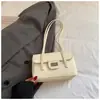 Bolsa de Hombro Cuadrada Pequeña Estilo Baguette Francesa Nueva Primavera 2026, Bolso de Mano Vintage de Color Sólido para Mujer, Bolso de Mano de Lujo Ligero de Alto Valor