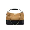 Bolso de Mano con Cadena Estilo Chanel para el Trabajo, Bolso de Hombro de Alta Gama, Gran Capacidad, Gamuza, Modelo Nuevo, Bolso Cruzado para Mujer, Cubo de Piel Genuina