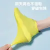 Cubrezapatos de Silicona Impermeables para Días Lluviosos, Engrosados, Antideslizantes, Suela Resistente al Desgaste, Cubrezapatos de Lluvia para Hombres y Mujeres, Uso en Exteriores para Adultos y Niños, Cubrezapatos a Prueba de Lluvia