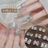 K9 imitación haniko joyería para uñas fondo puntiagudo transparente diamante cuadrado destello de azúcar con forma de diamante diamante blanco lujo diamante grande accesorios para uñas