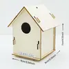 Casa de Pájaros de Madera DIY Transfronteriza Nido de Pájaros Juguete de Ensamblaje Pintura Creativa con Graffiti Manualidades Caseras Hechas a Mano