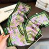 Bufanda Pequeña Larga Estrecha de Seda Fina Corea del Sur Bufanda Decorativa Otoño e Invierno Moda Cinta Combinación para Mujer Bufanda de Moda Elegante