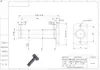 Flange de junta articulada tipo flange de lado plano com anel de retenção pino cantilever de aço 45# núcleo do eixo WHE01 em estoque