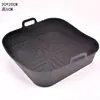 Forma de Silicone para Assar de Grau Alimentício Air Fryer Doméstica Forma de Silicone para Assar de Grau Alimentício Forma de Silicone Dobrável para Assar
