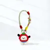 Adorable Muñeco de Peluche Cachorro Cabeza de Tomate en Forma de Corazón Llavero Colgante para Bolso Decoración de Mochila Cadena de Llavero Lanyard