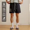 Shorts Casuais de Verão Novos, Versáteis, Esportivos, Estilo Coreano High Street, Tendência, com Estampa de Anjo Rezando, para Homens e Mulheres