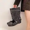Zapatos Mary Jane hechos a mano de nicho estilo Chica Cerdo 2026, punta retro tipo páramo, hebilla de cuero, color desgastado, nuevos bailarines de ballet