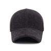 Nuevo gorro de béisbol grueso y cálido con protección para las orejas para otoño e invierno, gorro de algodón para hombres de mediana edad y mayores, cálido, resistente al viento, con protección para las orejas, gorra de visera de pato