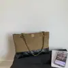 Bolso de cadena bordado con patrón de diamantes para mujer, nueva colección primavera 2026, bolso cruzado versátil, bolso de hombro de moda, bolso tote moderno