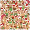 Uma Variedade de 50 Adesivos de Natal, Desenhos Animados Fofos Graffiti, Capa para Celular iPad, Adesivos de Decoração para Mala