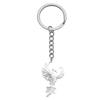 Llavero colgante de búho fénix de acero inoxidable hueco decoración de pájaro llavero para llave de coche accesorios de moda de animales regalo