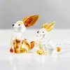 Esmalte de colores manualidades de conejitos lindos adornos para el hogar coche oficina escritorio perro decoración de vidrio regalos animales transfronterizos