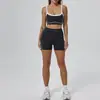 Ropa Deportiva de Yoga para Mujer Traje Verano Transpirable Top Sujetador Chaleco Levantamiento de Glúteos Pantalones de Trompeta Ropa de Fitness Venta al por Mayor