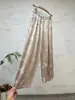 Outono de 2025 Novo Estilo Chinês Jacquard Calça Slim Cintura Elástica Versátil Calça Casual Calça Feminina Petite