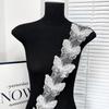 Vestido al por mayor camisa de vestir falda de vestir decoración bordado por computadora lentejuelas mariposa pegatina de tela encaje en stock