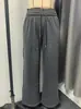 Amazon SHEIN ropa de mujer europea y americana transfronteriza invierno 2026 elástico forrado de polar suelto pierna ancha deportivo casual pantalones largos