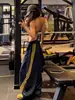 Calça Esportiva Feminina Plus Size 2026 Primavera/Verão Fina Estilo Americano Calça de Moletom Perna Larga Casual High-Street Calça de Dança Jazz