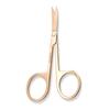 Tijeras de belleza de acero inoxidable con punta para cejas, tijeras de belleza, tijeras para cejas, tijeras para vello nasal, tijeras de corte transversal.