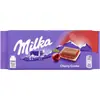 Chocolate importado de Alemania MILKA plato grande sándwich de leche de avellana tarjeta maravillosa chocolate de burbujas de panal